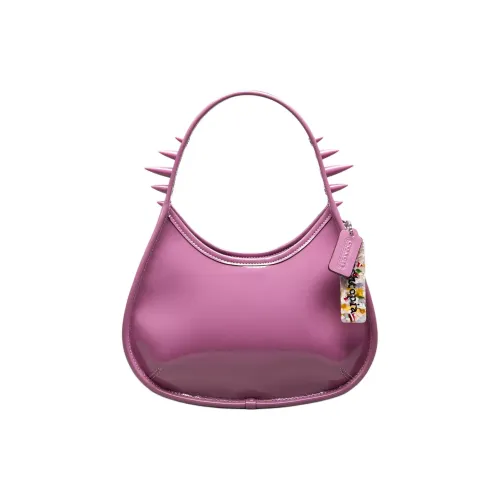 Coachtopia Ergo Лакированная кожа Одно плечо Сумка Средний Женские Сиреневый Ягода