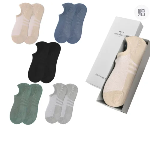 SEPTWOLVES Низкие носки Мужские 5 пар набор в подарочной коробке + сумка для покупок