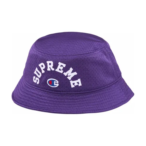 Supreme x Champion Twill Bucket Hats Unisex Purple