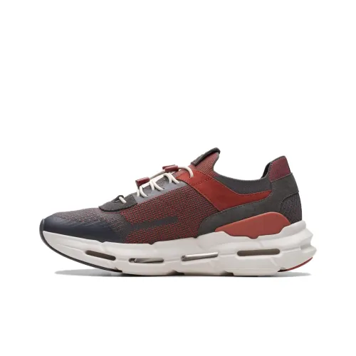Clarks Casual Низкий Топ Черный Красный Мужской