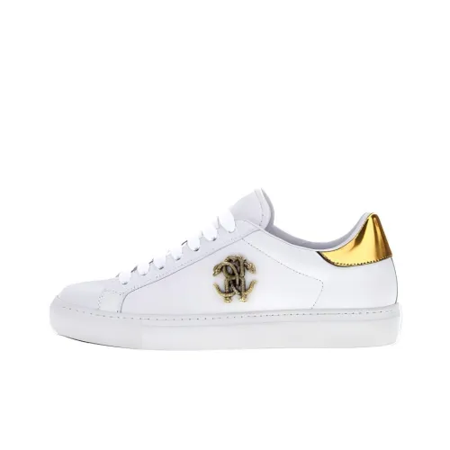 Roberto Cavalli Monogram RC Low Skateboard Кроссовки Женские Белые