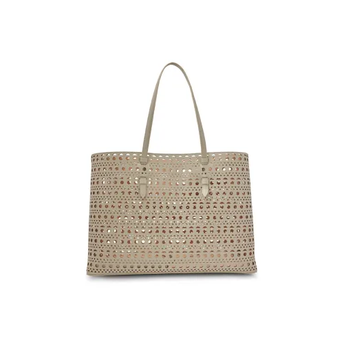 Alaia Телячья кожа Тоут Сумка Сумка для покупок Сумка Женская Светлый Бежевый