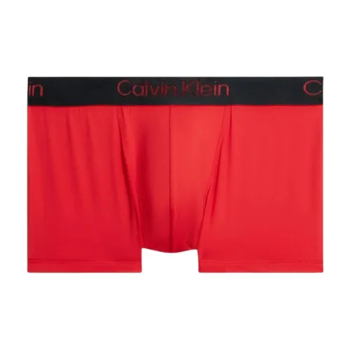 CALVIN KLEIN LOW Ступенчатый шов Основная часть Трусы Европейская версия Мужской 1 упаковка Красный
