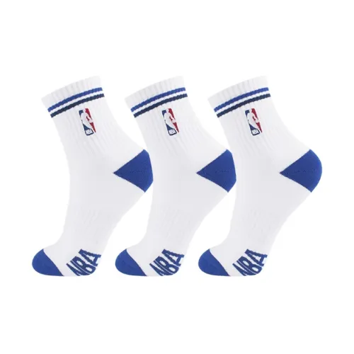 NBA Высокие носки Мужские 3 упаковки белые