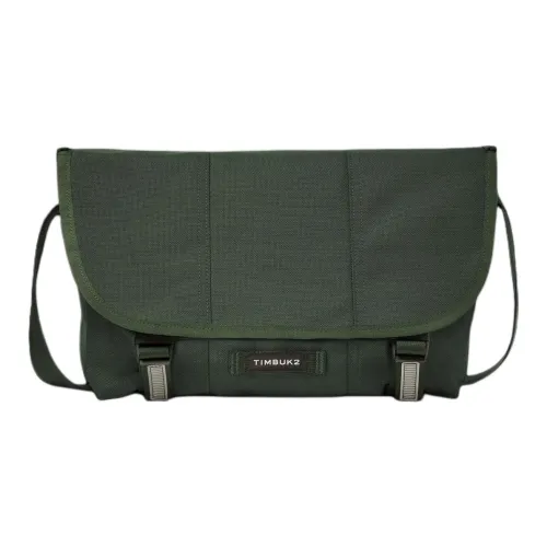 Timbuk2 Переработанная ткань Курьерская сумка Сумка через плечо Маленькая Унисекс Армейский зеленый