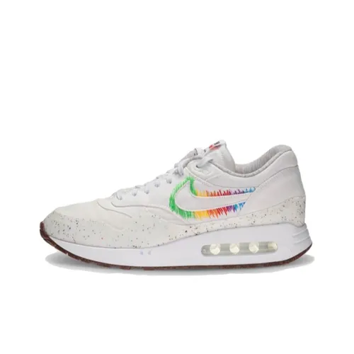 Nike Air Max 1 Low Топ Повседневная обувь Мужская Белый Зеленый Желтый