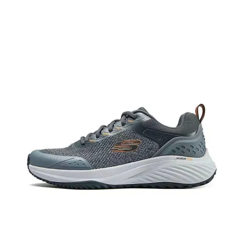Skechers Bounder Повседневный Низкий Топ Серый Оранжевый Мужской