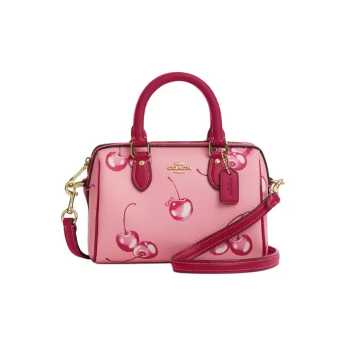 Coach Rowan Покрытый холст с переработанной кожей Сумка через плечо Сумка через плечо Маленькая женская сумка