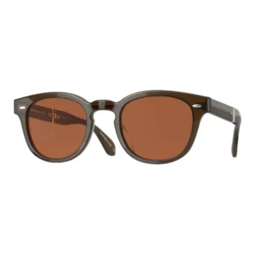 Oliver Peoples OVAL SUNGLASSES Мужской Коричневый