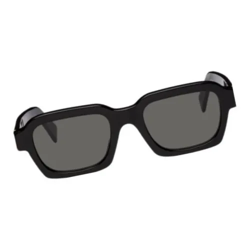 Retrosuperfuture Ацетат Прямоугольные Солнцезащитные очки Мужские Черные