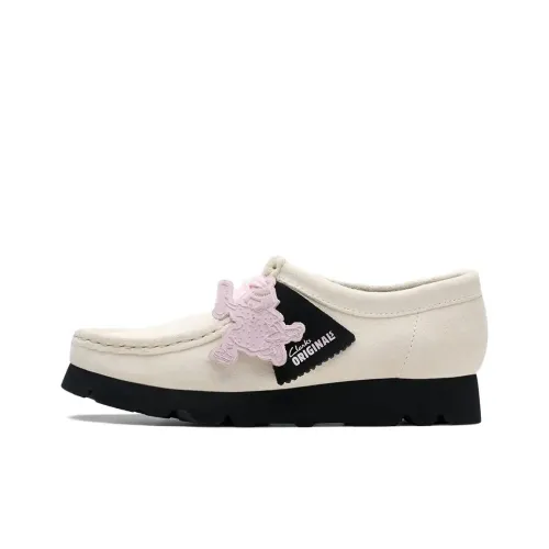 Clarks противоскользящая устойчивая к истиранию низкий топ повседневная обувь женская бежевый