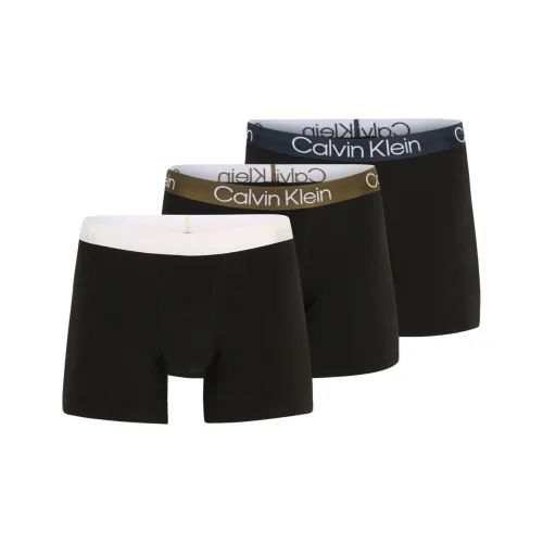 CALVIN KLEIN Boxer Brief 3PK Трусы European Version Мужской 3 упаковки Черный