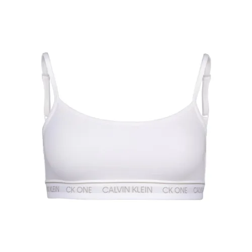 CK Calvin Klein Без подкладки Бюстгальтер-брэлет Европейская версия Женская Белый