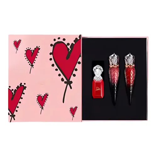 CL LUBOTING 520 Ограниченный Королева Scepter Двойной Пачка Vow Помады Сатин Блеск Легко Смешивается Длинный Тривальный Цвет лица