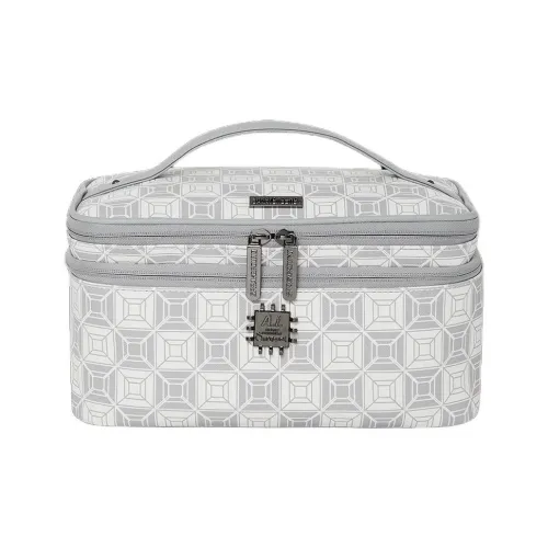 SPRAYGROUND AI SANDFLOWER Коллаборация Полиэстер Косметичка Унисекс Белый Серый