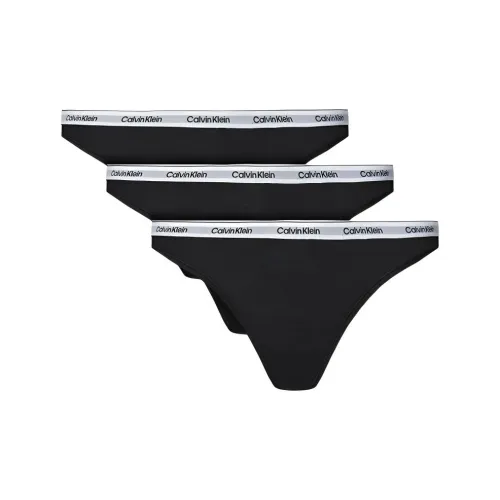 Calvin Klein Стринг 3PK Трусики-бикини Женские европейская версия 3 упаковки черный