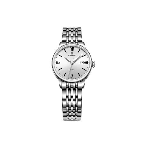 EBOHR Автоматический Механический Movement Женские Часы 30MM Серебряные