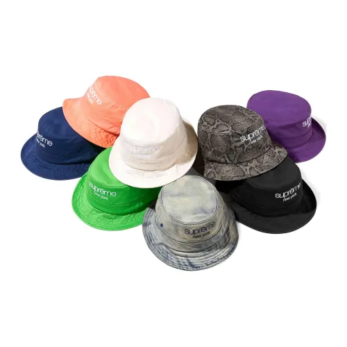 Supreme Cotton Bucket Hats Унисекс