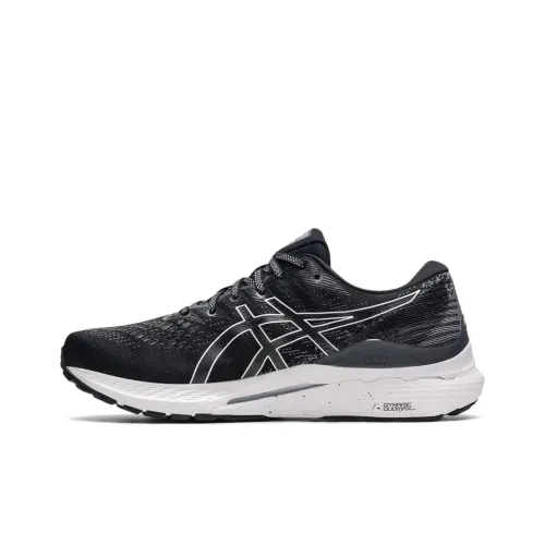 Asics Gel Kayano 28 Low Top Marathon Casual Women's Black White Wide