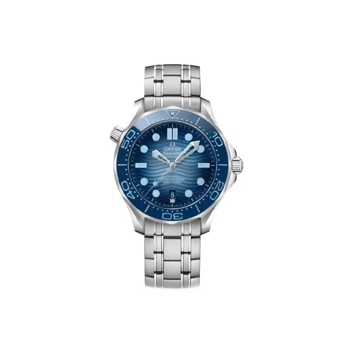 OMEGA Автоматический Механический Часы Мужские Seahorse Series 300m Diving Watch 42 мм Синий