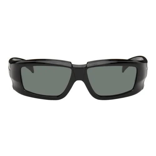 RICK OWENS совместный бренд RO Нейлон Нерегулярная форма Солнцезащитные очки Женские Черный