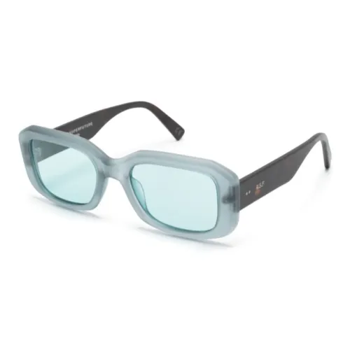 Retrosuperfuture Акриловые Ацетатные Нерегулярные Форма Солнцезащитные Очки Женские Черепаховый