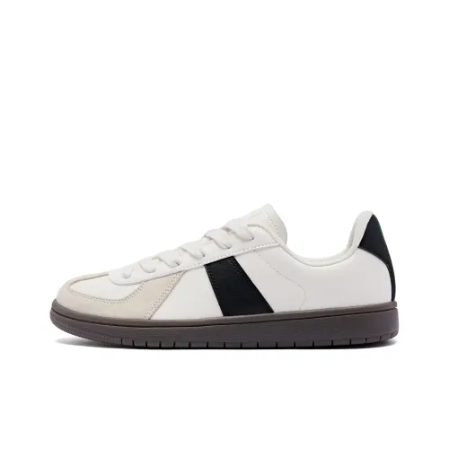 QIAODAN Амортизация Износостойкие Скейтборд Кроссовки Женские Кремово-белый