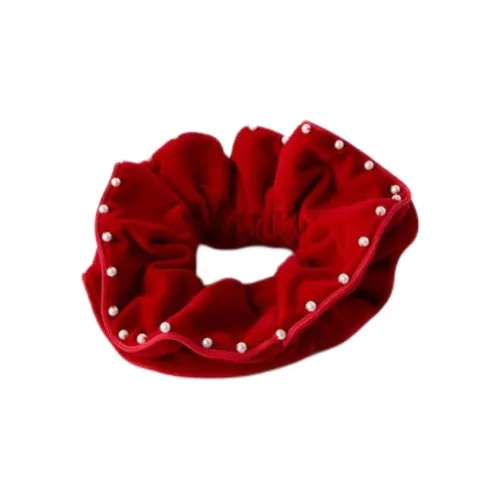 ZARA Полиамид Полиэстер Искусственный жемчуг Резинка для волос Женская Красная