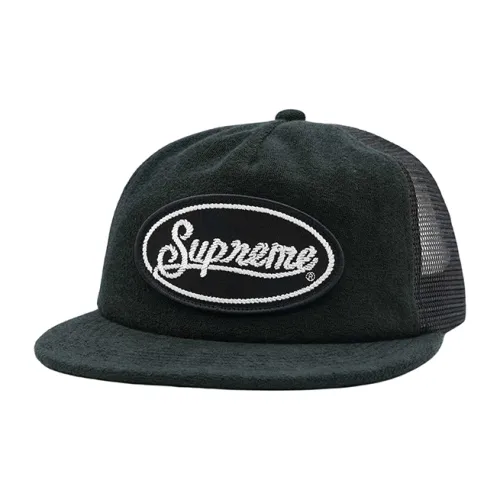 Supreme Хлопковая Смешанная Кепка Унисекс Черная
