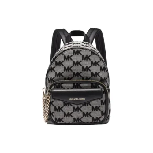 MICHAEL KORS Maisie Artificial Leather Backpack Small Women's Black White
