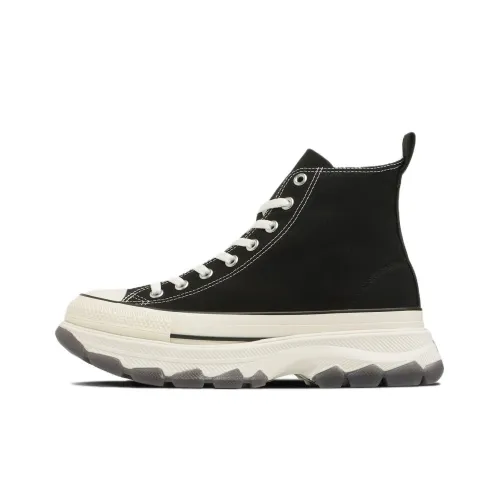 Конверс Износостойкие Дышащие Высокие Кеды Унисекс Черная Японская Версия