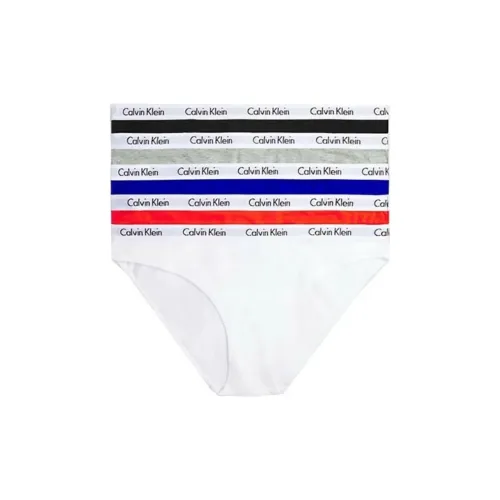 Calvin Klein 5 пачек черный + серый + синий + красный + белый женские трусики-бикини