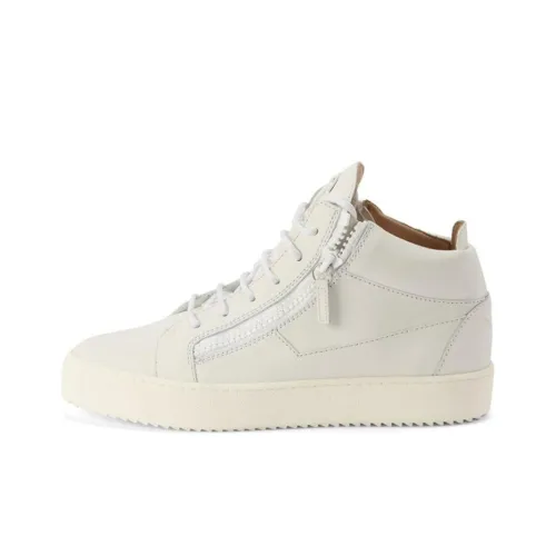 Giuseppe Zanotti GZ Kriss MID Топ Скейтборд Кроссовки Мужской Белый