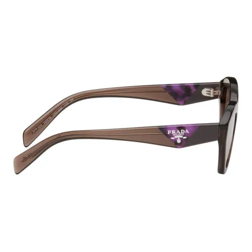 PRADA Кошачий глаз Солнцезащитные очки Женские Коричневый