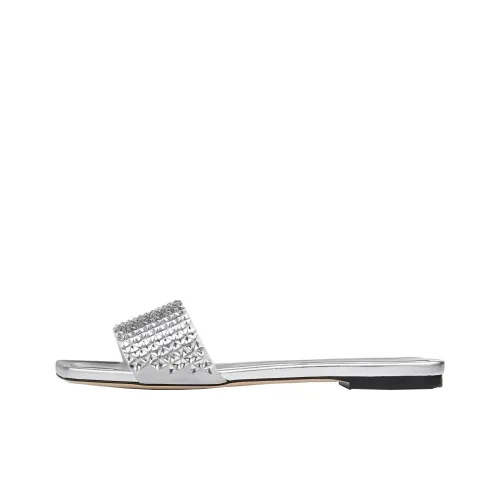 Jimmy Choo Слипоны Женские Серебряные