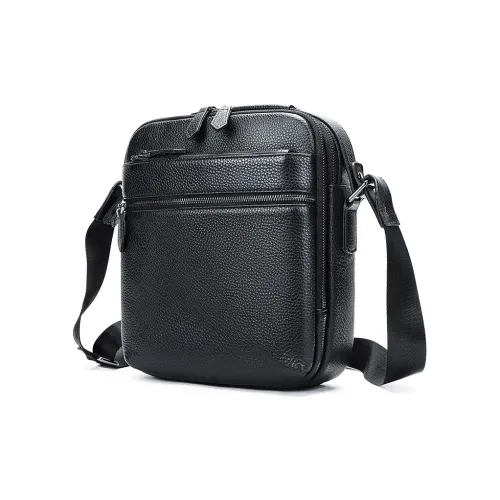 DOSRFINI Сумка через плечо из натуральной кожи мужская