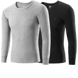 2-компонентный топ (Свет Конопля Серый + Черный) из хлопка, безопасный для кожи / 3A антибактериальный