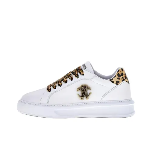 Roberto Cavalli Monogram RC Low Skateboard Кроссовки Женские Белые