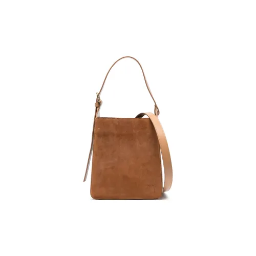 A.P.C Сумка через плечо из телячьей кожи с хлопком маленькая сумка женская цвет верблюжий коричневый