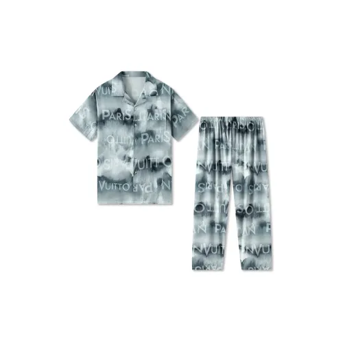 Good Fortune Пижамный комплект Мужской Серебристо-серый