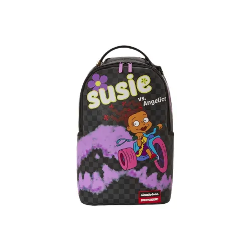 SPRAYGROUND Рюкзак из искусственной кожи унисекс фиолетовый и черный