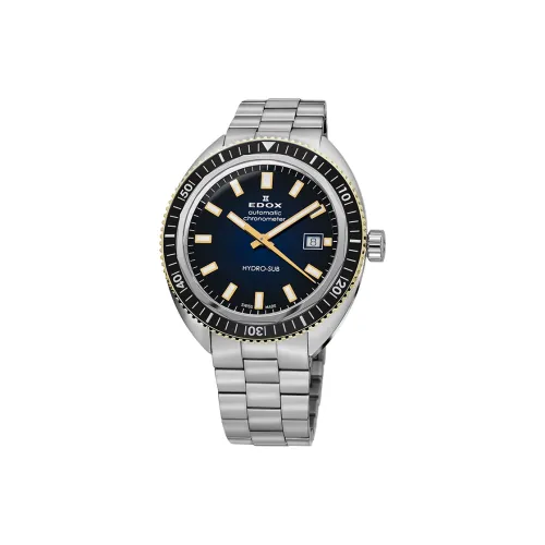 EDOX Автоматический Механический Механизм Мужские Часы 42 мм Синий