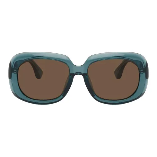 DRIES VAN NOTEN Ацетатная пластина рамка квадратные солнцезащитные очки женские синий