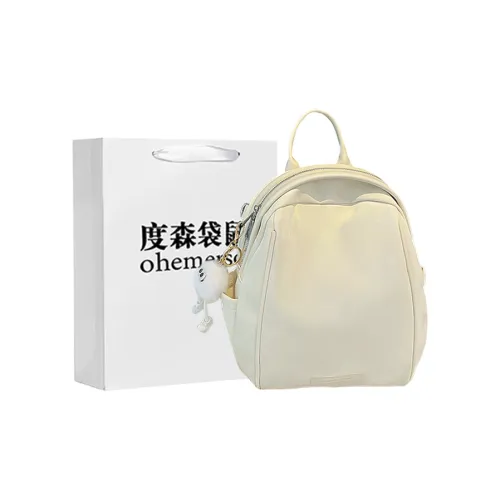 Dusen Kangaroo ПУ (полиуретан) Рюкзак Стандартный Женские Белый Серебряный Черный Розовый