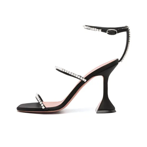 AMINA MUADDI One Ремень Сандалии 9,5 см Женские Черный