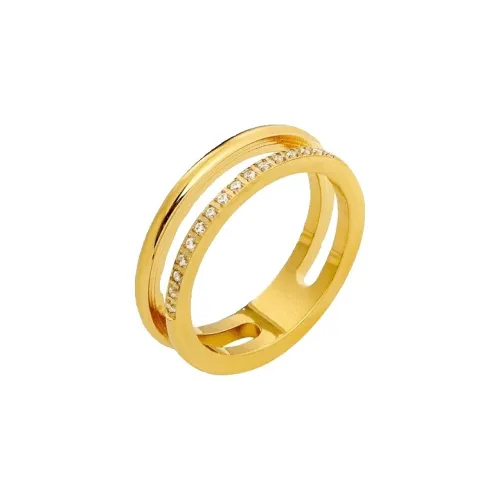 CULT OF INDIVIDUALITY Кольцо из титановой стали с цирконием женское