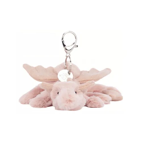 JELLYCAT Mythical Animal Collection Розовый Дракон Сумка Куклы Плюшевый Брелок 5 см Рекомендуемая Высота
