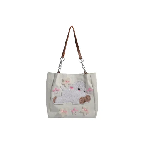 Parker Bear ПУ (полиуретан) Сумка через плечо Унисекс Белый