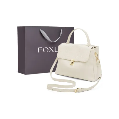 FOXER Корова Кожа с Синтетической Кожей Одно Плечо Сумка Женская Черный Белый