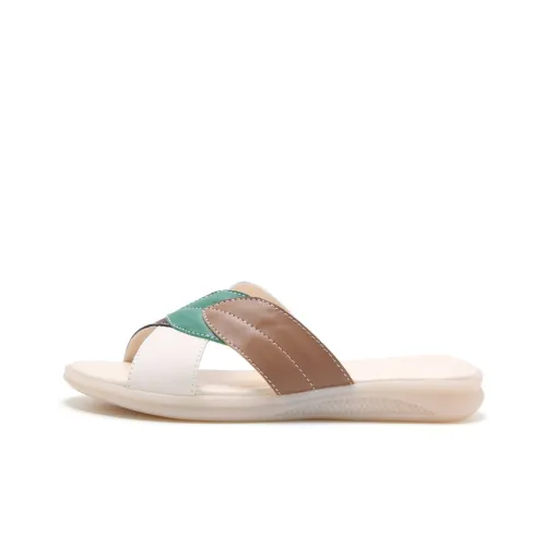 Reivanti Резиновая подошва устойчивые слипоны женские бежевый